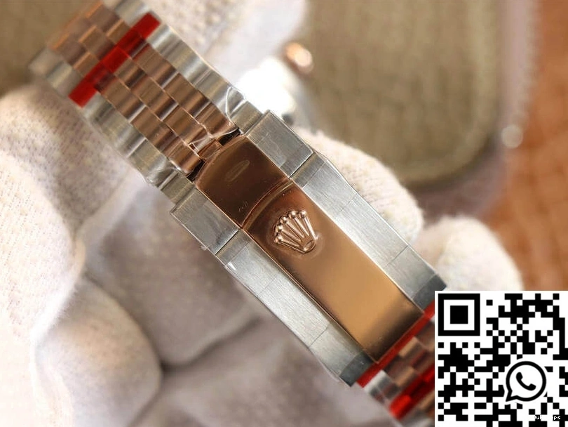 Datejust Rose Rolex Dial M126231-0017 White EW Factory Gold 0228